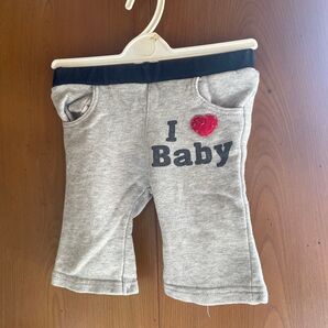 I Love Baby ベビーパンツ グレー