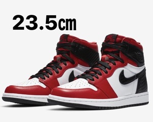  внутренний стандартный товар NIKE WMNS AIR JORDAN 1 HIGH OG SATIN RED 23.5. новый товар Nike wi мужской воздушный Jordan 1 атлас красный SNAKE GYM RED