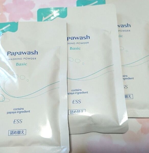 Papawash 洗顔パウダー 詰め替え 3個セット