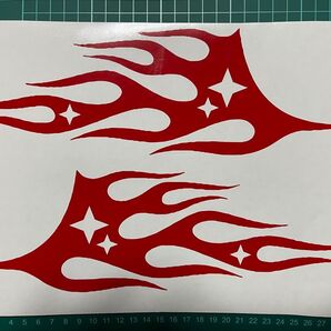 トライバル ファイヤー ファイアー パターン 炎 カッティングステッカー カスタム アメリカン フレイム フレア ハーレー