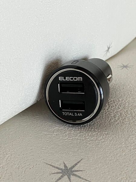 エレコム 車載充電器 2ポート 3.4A