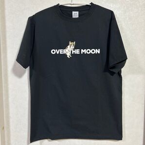 OVER THE MOON フレンチブルドッグ Tシャツ ブラック 犬 半袖