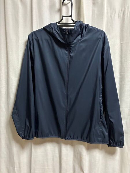 ポケッタブルUVカットパーカ ユニクロ ネイビー3xl