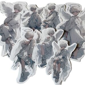 K-501-5 コラージュ素材 カット素材 男の子 おすそ分け