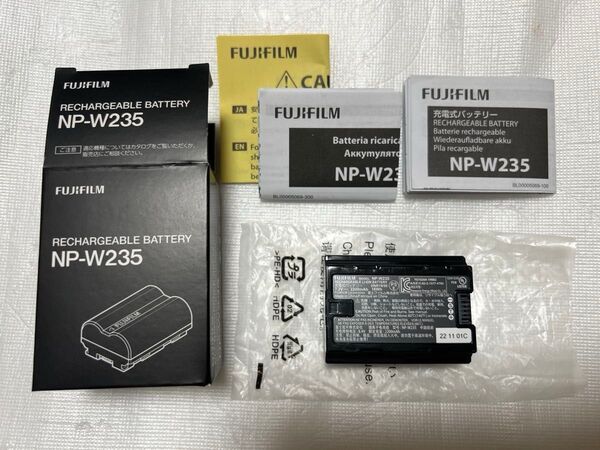 FUJIFILM NP-W235 純正バッテリー 劣化度0NEW フジフィルム 富士フイルム 純正品 22 11 01C