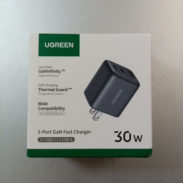 UGREEN PD30W 3ポート 充電器 新品未使用品