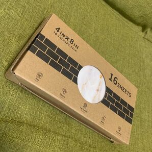 壁装飾 タイルステッカー 10x20cm 1セット16枚入り ゴールデンホワイト 大理石 防水 耐油 新品、未使用、送料無料