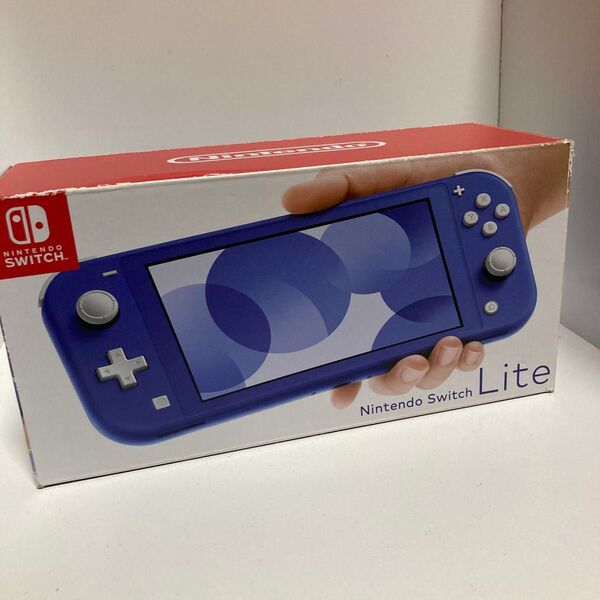 ニンテンドー スイッチ ライト(Nintendo switch Lite)の箱 ブルー 外箱 空箱のみ 本体なし 中の支えの紙なし