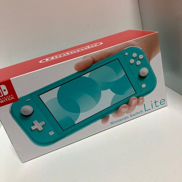 ニンテンドー スイッチライト(Nintendo switch Lite)の箱 ターコイズ外箱 空箱のみ 本体なし 中の支えの紙なし