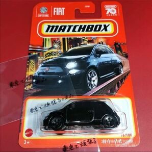 2019 FIAT 500 TURBO フィアット 500 ターボ blk マッチボックス MACHBOX ブラック 黒色 車
