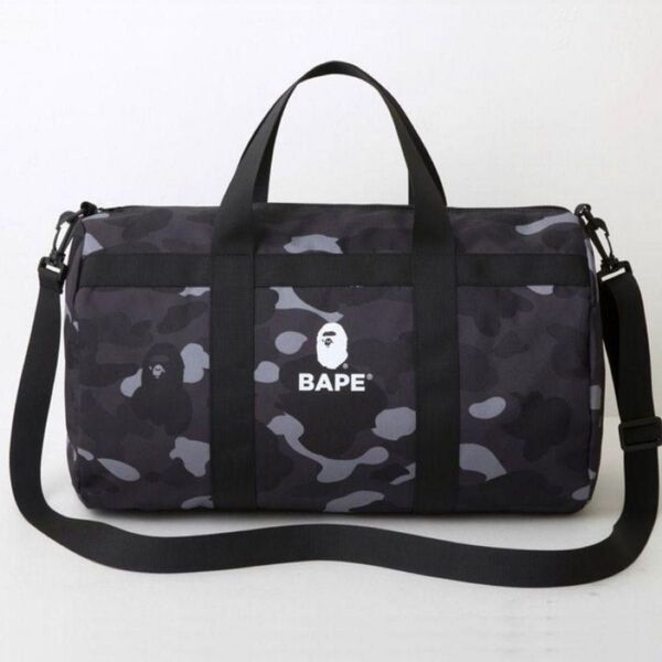 BAPE A BATHING APE ブラックダッフルバッグ 付録 大容量ダッフルバッグ