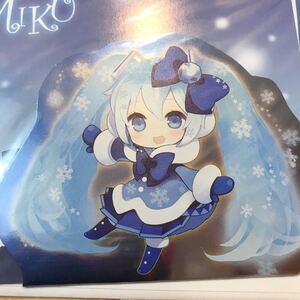 【送料無料】雪ミク メタル グリーティング カード VOCALOID ボーカロイド ボカロ 初音 ミク SNOW MIKU 2012 限定グッズ メタル紙製