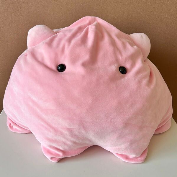 もちっとめんだこ 超BIG ぬいぐるみ クッション ピンク 抱き枕 もちもち