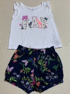 ★中古★上下セット★GAP★baby★夏服★サイズ80★半袖&パンツ