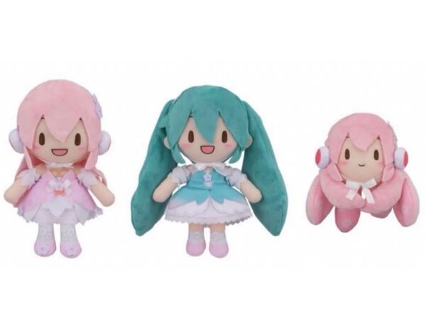 初音ミクシリーズ ふわぷちぬいぐるみ 巡音ルカ 15th ver. たこルカ 雪ミク 桜ミク マスコット