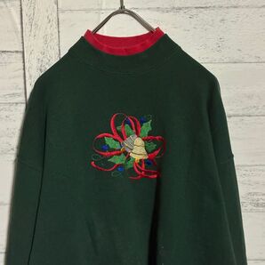 FRUIT OF THE LOOM フルーツオブザルーム スウェット緑クリスマス