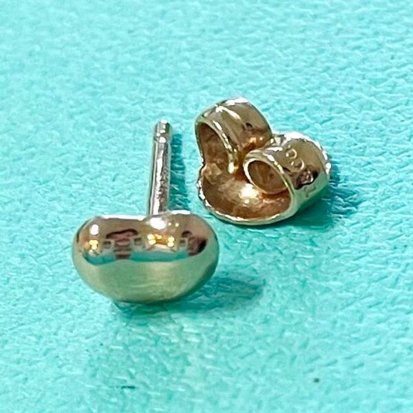 ティファニー ビーン デザイン ピアス K18 Au750 シングルピアス 片方 片耳