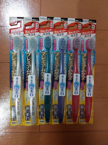 エビス プレミアムケア歯の美白・6列レギュラー ふつう×6本