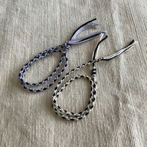 ミサンガ⑥ 薄紫 ベージュ