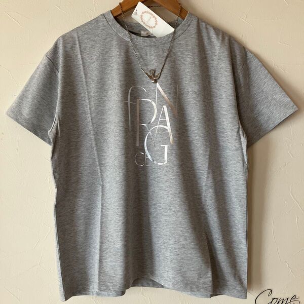 Tシャツ 半袖 ロゴtシャツ ロゴプリントtシャツ テチチ Techichi グレー