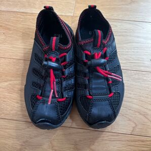 子供用 マリンシューズ ウォーターシューズ アクアシューズ 川遊び 黑 16cm