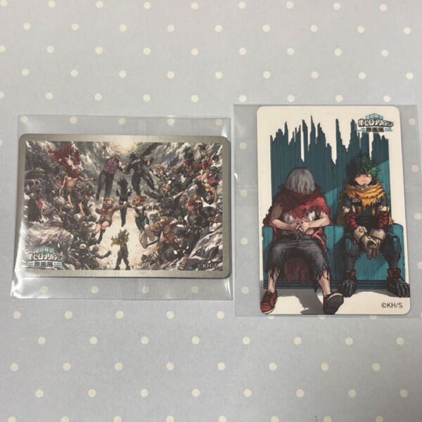 僕のヒーローアカデミア 原画展 キービジュアル 緑谷 死柄木 ヒロアカ マグネットステッカー マグネット 緑谷出久 死柄木弔