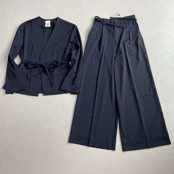 haco! que made me セットアップ ノーカラージャケット パンツ スーツ L