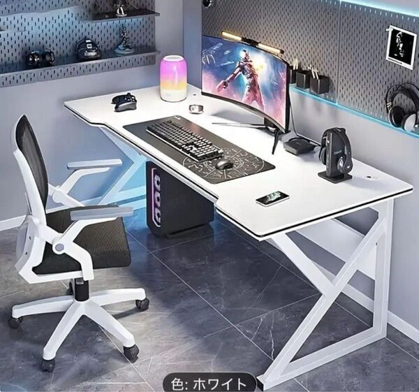 新品未使用 パソコンデスク ゲーミングデスク テーブル 勉強机 デスクテーブル