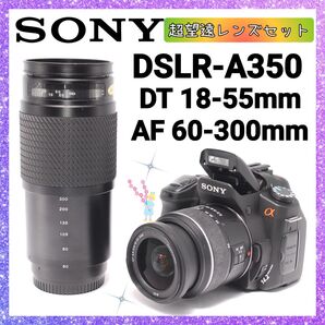 ★即購入1000円OFF★ ソニー SONY α350 × 超望遠レンズ Tokina AF 60-300mm 初めまして一眼レフ