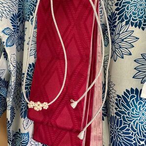 【美品総額5万円越え】浴衣2点セット 帯アクセサリー付き