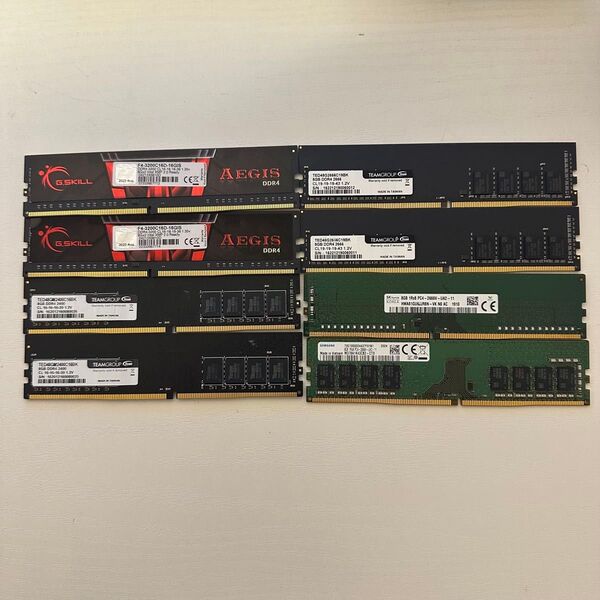 【動作確認済み】デスクトップパソコン DDR4 8GB ×8セット