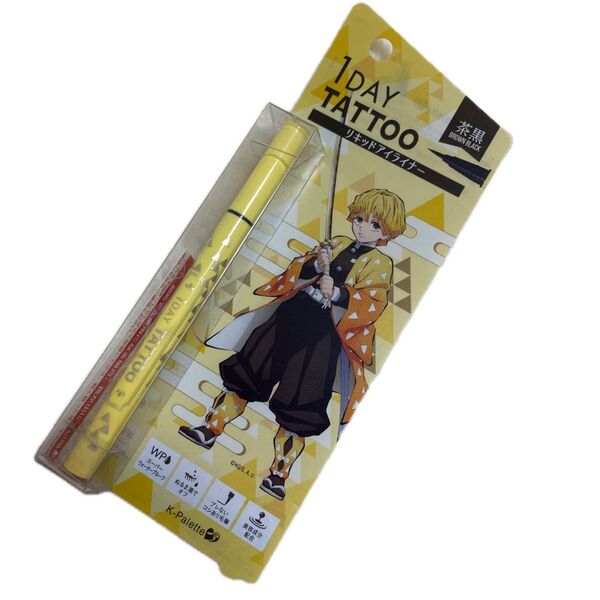 1DAY TATTOO リキッドアイライナー 茶黒 善逸 鬼滅の刃