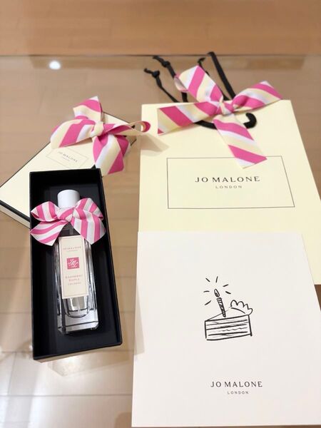 JO MALONE LONDON ジョーマローンロンドン ラズベリーリップル コロン 30ml ショッパー 紙袋 メッセージカード