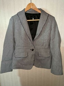 ツイードジャケット＆パンツ ブラック グレー 7AR61 M 【OK-104】