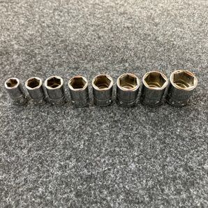 スナップオン 1/4 シャロー ソケット 8個