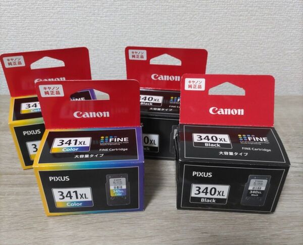 canon 340XL 341XL インクカートリッジ 4個