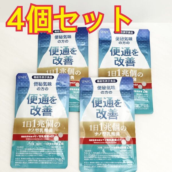 1日1兆個のナノ型乳酸菌 30日分 便秘 腸 乳酸菌 善玉菌 4個セット