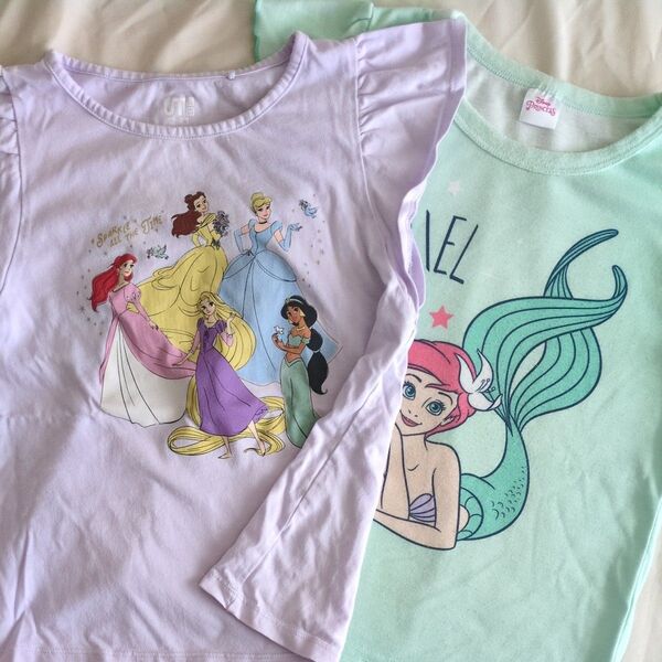 Disney プリンセス Tシャツ 2枚セット 120cm