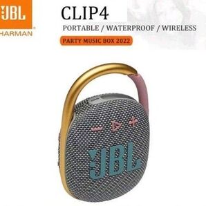 JBL CLIP4 Bluetoothスピーカー 10時間再生可能 アウトドア 防水ポータブル ワイヤレススピーカー グレー