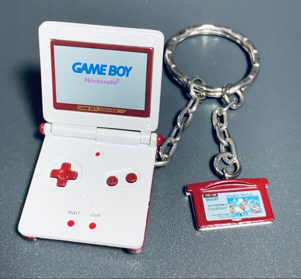 Nintendo ゲームボーイアドバンスSP & カセット ツインキーホルダー スーパーマリオブラザーズ