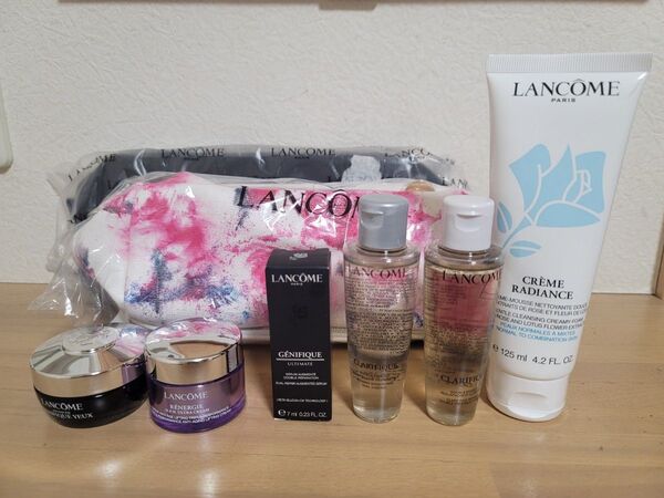 【新品、8点セット】LANCOME ランコム 基礎化粧品、ポーチ