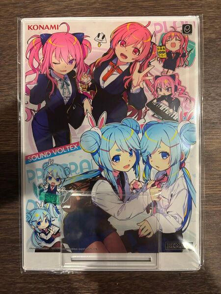 【新品未使用】コナステ版SOUND VOLTEX 年間パス応募者特典 アクリルスタンド+e-amusementpass【送料無料】