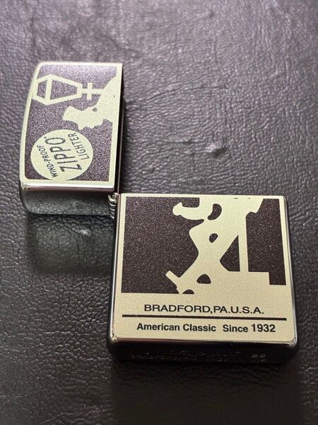 特価品 zippo ドランカー 特殊加工 外側ケース アウター シルバー 希少モデル 2022年製 ②