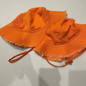 リトルウィークエンド バケットハット オレンジ 親子コーデ