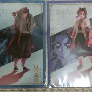 2025 鬼滅の刃 無限城編 猗窩座再来 冨岡義勇 胡蝶しのぶ 描き下ろしイラスト A4クリアファイル ufotable