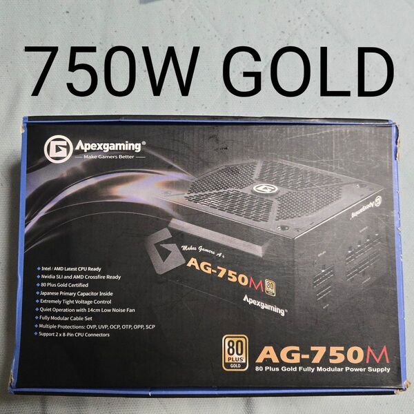 Apexgaming ATX電源 750W GOLD
