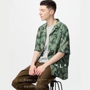 オープンカラーシャツ/プリント UNIQLO