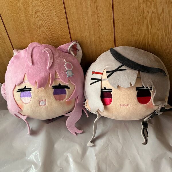 ホロライブ 寝そべり ぬいぐるみ こよクロ 博衣こより 沙花叉クロヱ