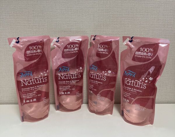 ファブリーズ ナチュリス ダマスクローズ&ゼラニウム つめかえ用 320mL ×4個セット