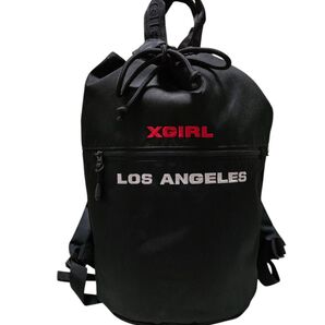 美品 レア X-girl エックスガール リュック バックパック 通学リュック ブラック